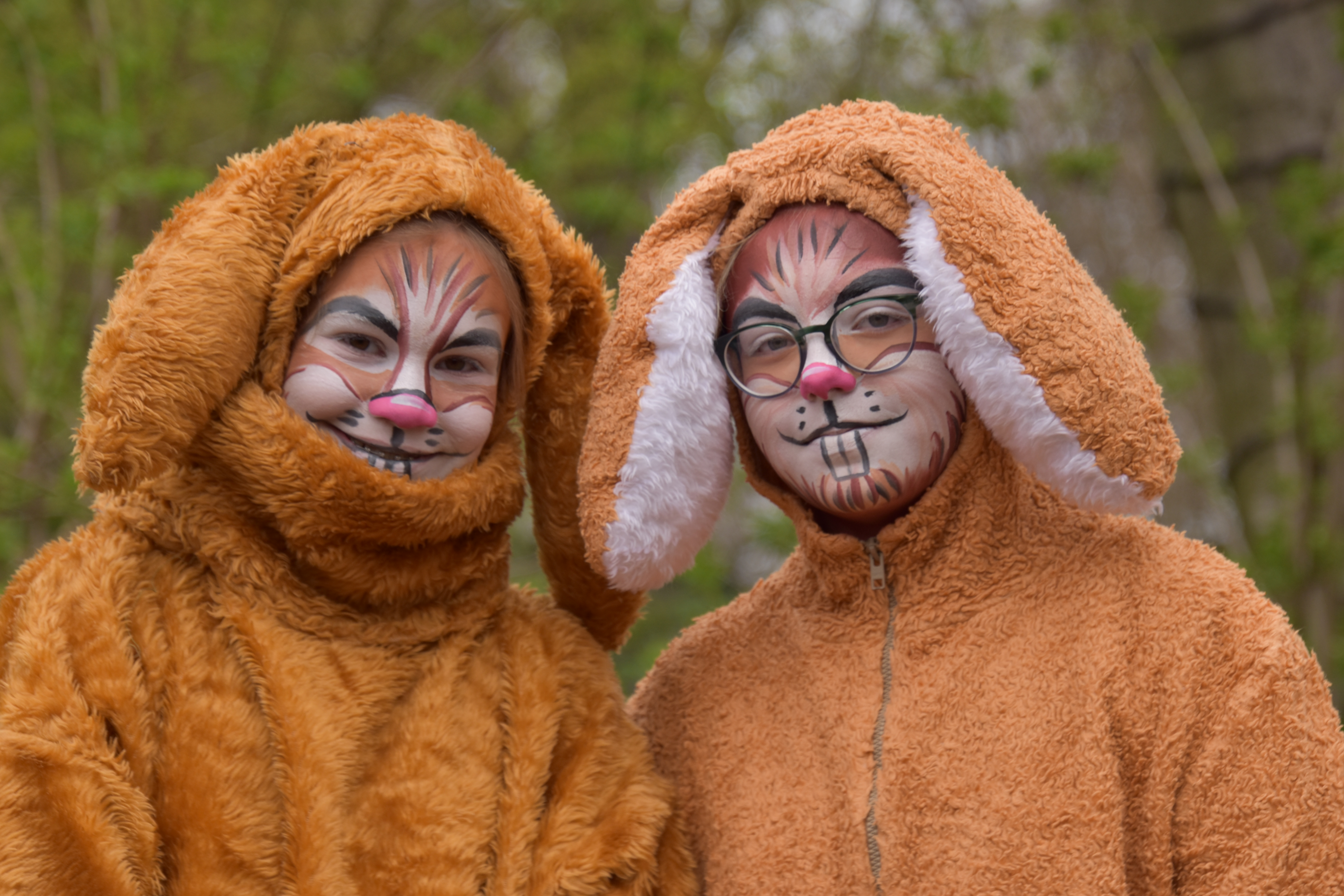 Paashazen in Kasteelpark Born